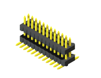 Pin Header 1mm  H=1.0，1.5mm   Stack SMT Type 